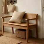 Panche in legno lavorato a mano per l’ingresso: comfort e stile in un solo complemento