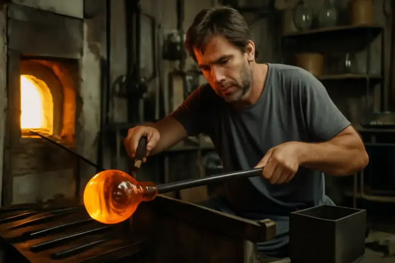 Come si lavora il vetro soffiato nei piccoli laboratori? La tecnica rivelata direttamente dagli artigiani