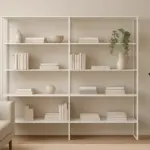 Librerie a giorno nello stile minimal: il trucco per non appesantire lo spazio con i libri a vista