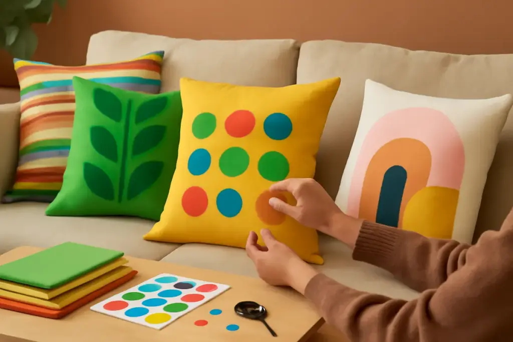 Personalizzare cuscini con tecniche diy: aggiungi carattere e colore al soggiorno senza ago e filo