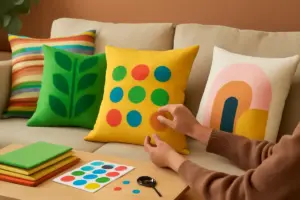 Personalizzare cuscini con tecniche diy: aggiungi carattere e colore al soggiorno senza ago e filo