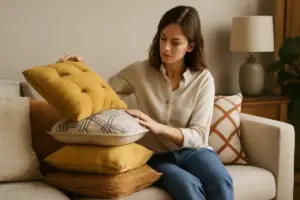 Come scegliere cuscini artigianali per il divano? I consigli che migliorano comfort ed estetica