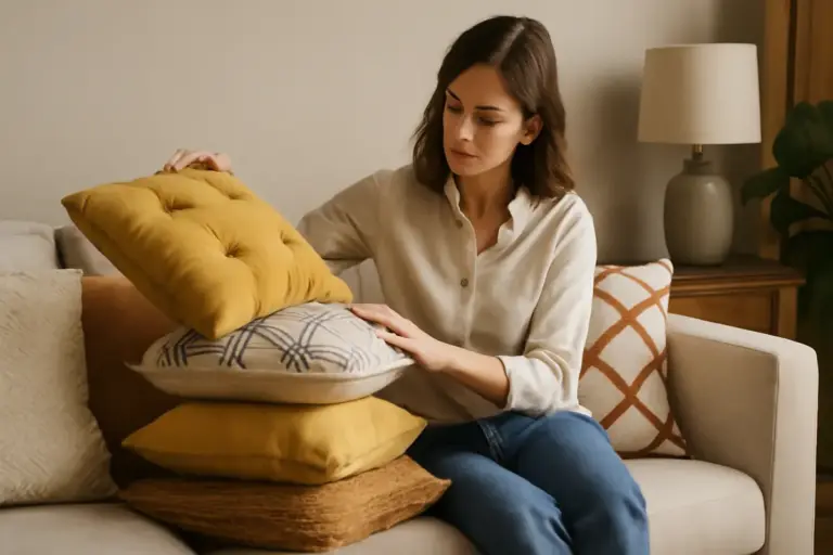 Come scegliere cuscini artigianali per il divano? I consigli che migliorano comfort ed estetica