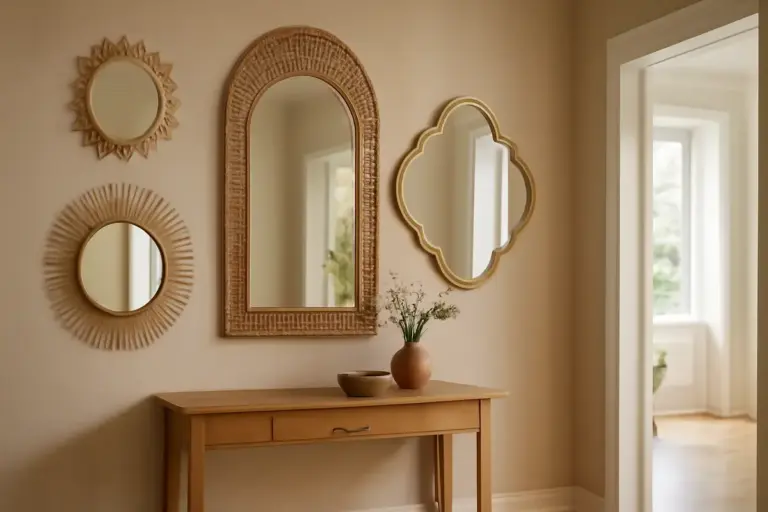 Specchiere decorative artigianali per l’ingresso: uno stratagemma per ampliare visivamente gli ambienti
