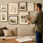 Come si realizza una parete gallery in salotto? I segreti per un effetto ordinato e personale