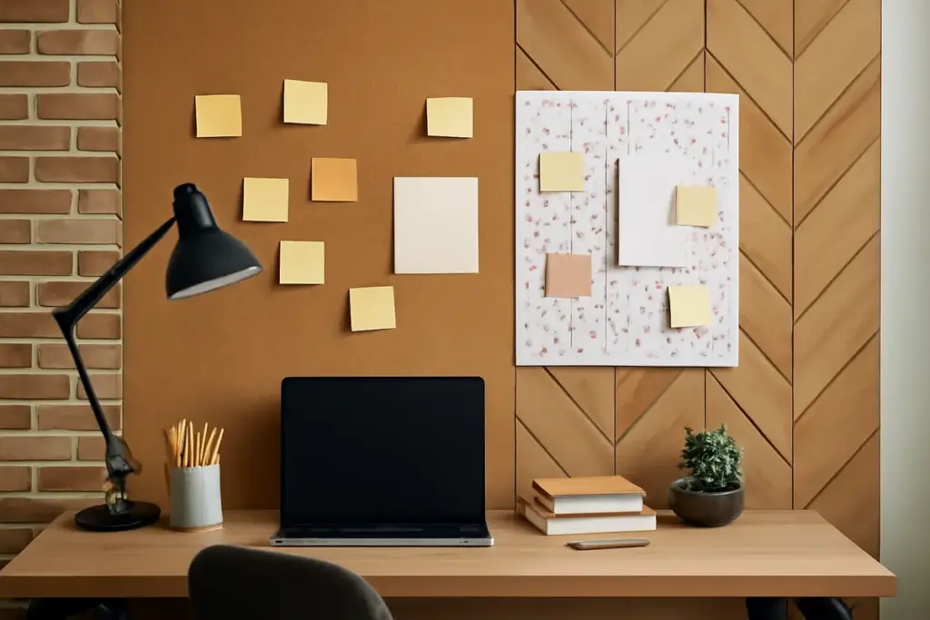 Con quali materiali creare una parete decorativa nell’home office? Un tocco creativo che aumenta la produttività