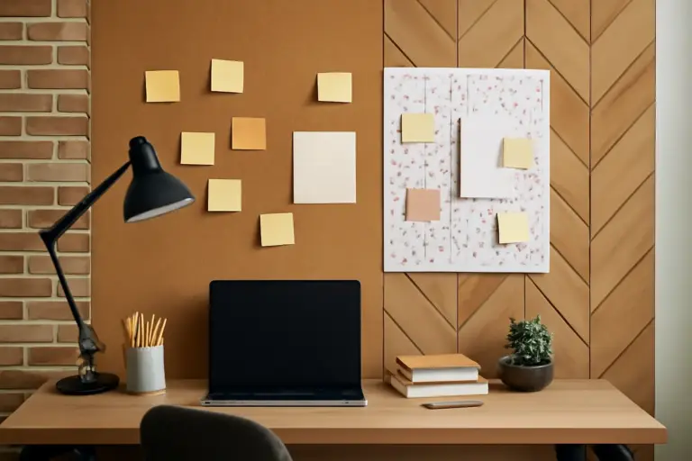 Con quali materiali creare una parete decorativa nell’home office? Un tocco creativo che aumenta la produttività