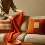 Come si abbinano tessili artigianali al divano? Il trucco cromatico per un living accogliente