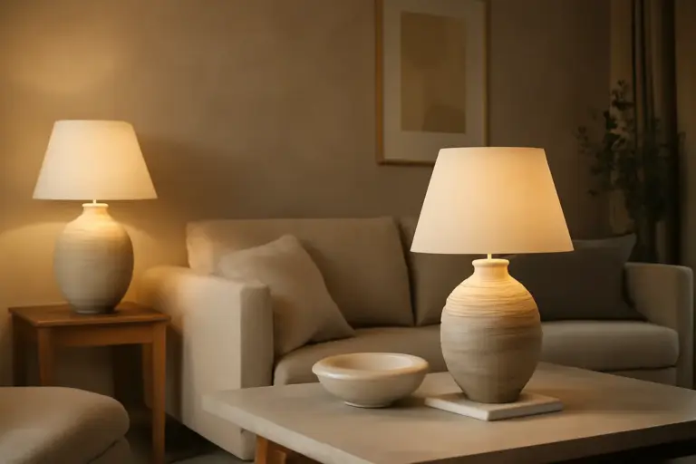 Lampade in ceramica artigianale: come illuminano e decorano la tua zona living