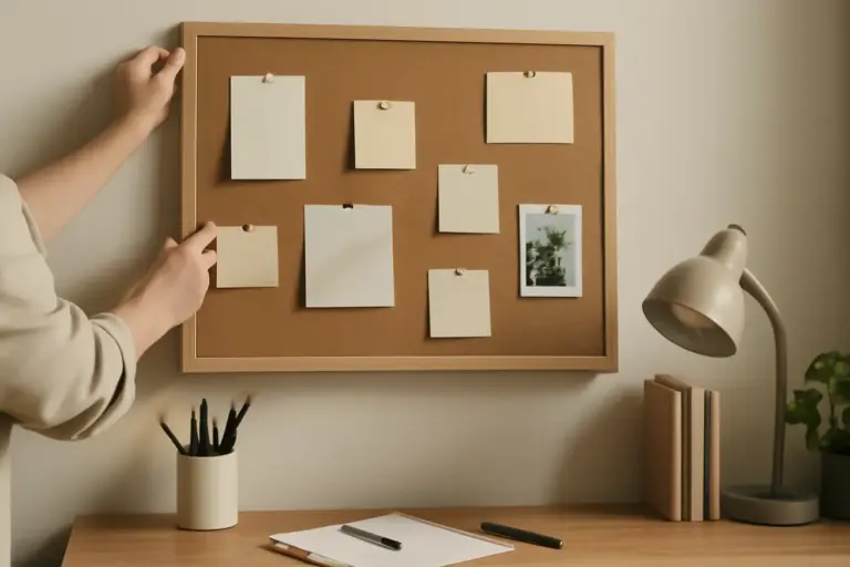 Creare una bacheca personalizzata per appunti: metodi facili per rendere l’angolo studio più ordinato