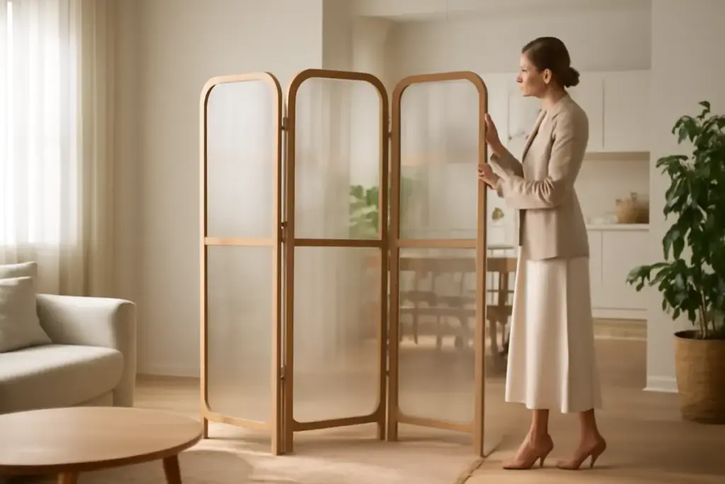 Come rendere eleganti gli open space? I separé artigianali che valorizzano privacy e luminosità