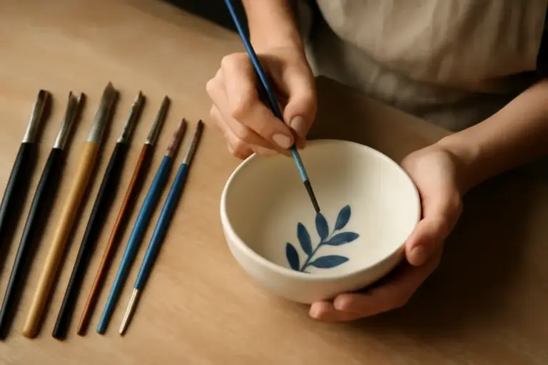 Quali pennelli usare per decorare ceramiche a mano? La scelta dello strumento giusto migliora il risultato